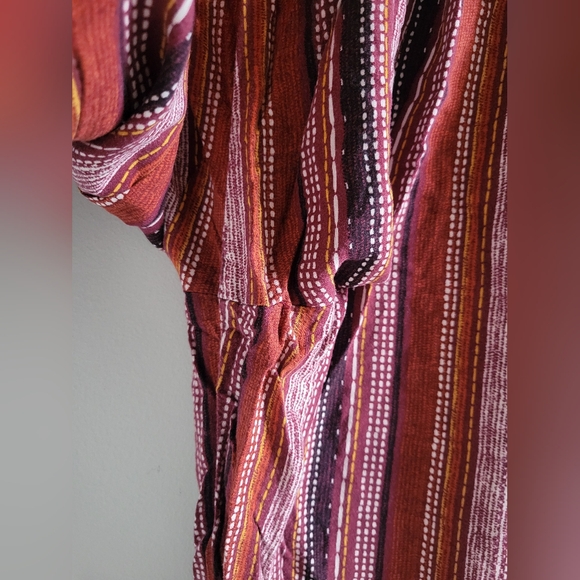 Band of Gypsies Pull On Striped Palazzo Pants High Rise Wide Leg Women Size XL - Picture 5 of 5